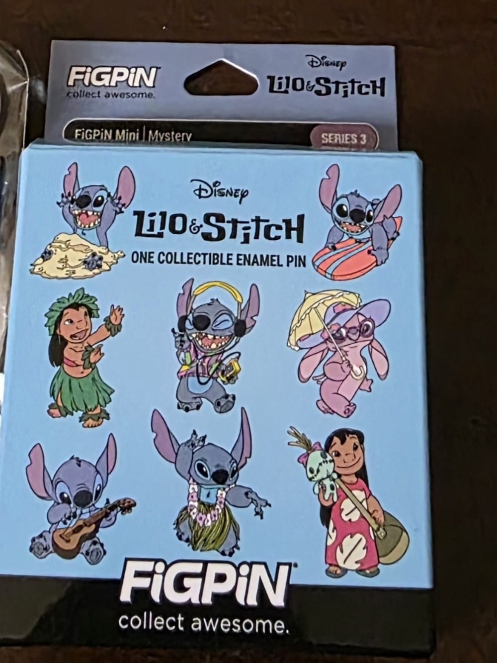 FiGPiN Disney Lilo & Stitch Collection NIB- Sticker stuck on back of box